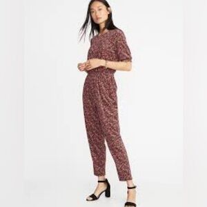 OLD NAVY‎ Waist-Defined Velvet Jumpsuit